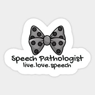 Preppy Speech Pathologist Sticker
